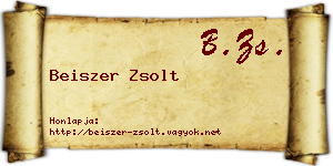 Beiszer Zsolt névjegykártya