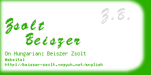 zsolt beiszer business card